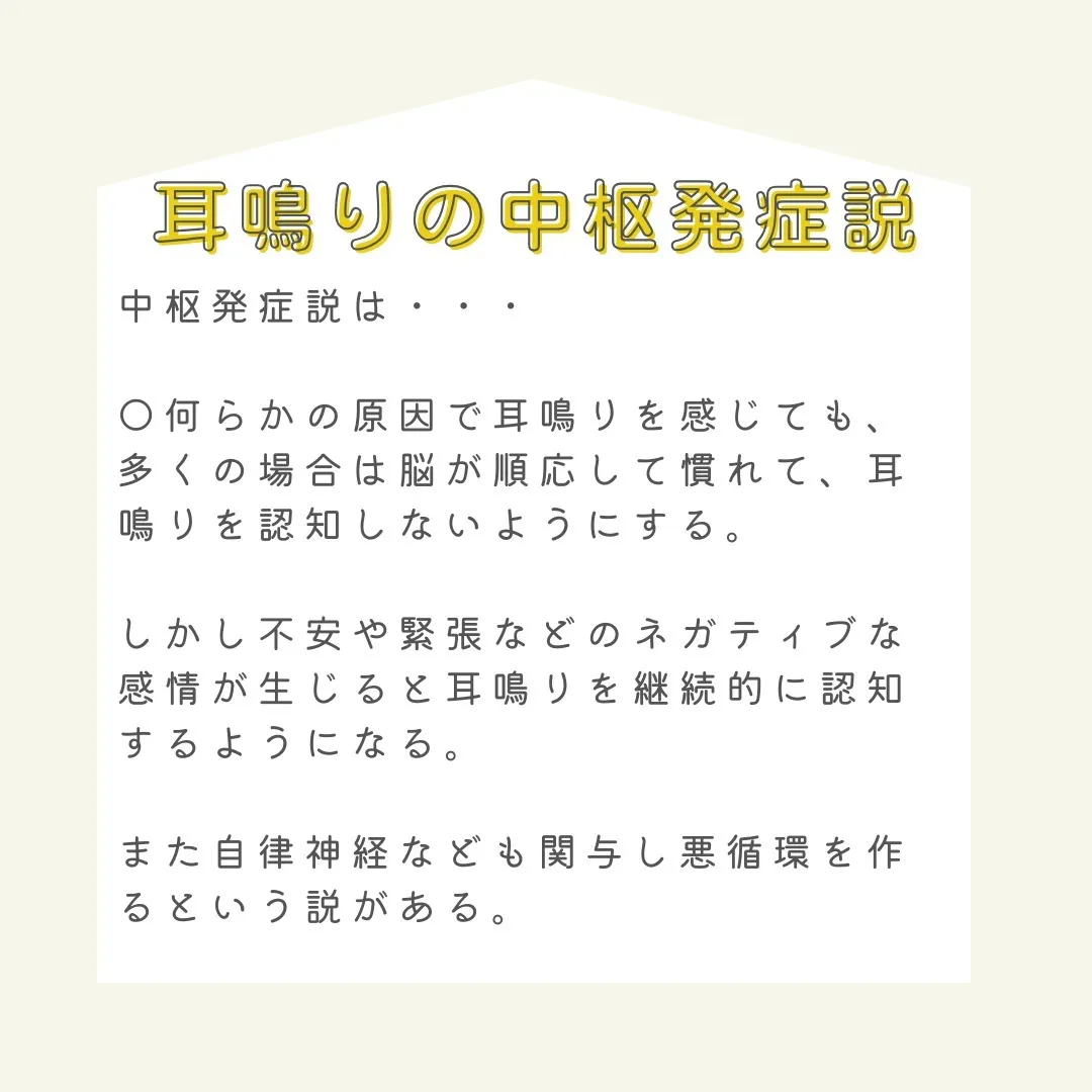 耳鳴りに悩んでいる方へ。