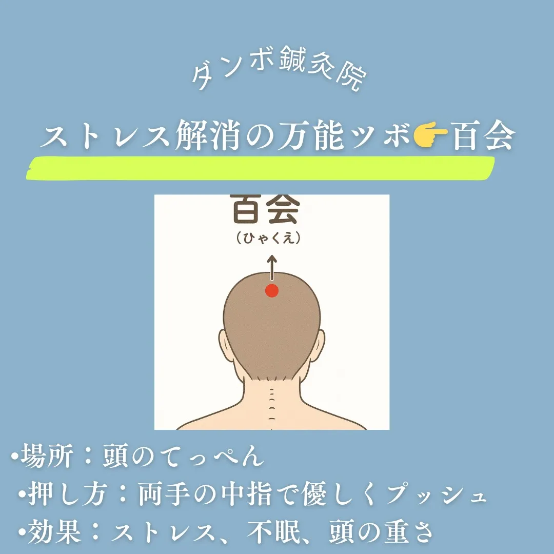 ＼肩こり＆ストレス、ツボ押しでスッキリ✨／